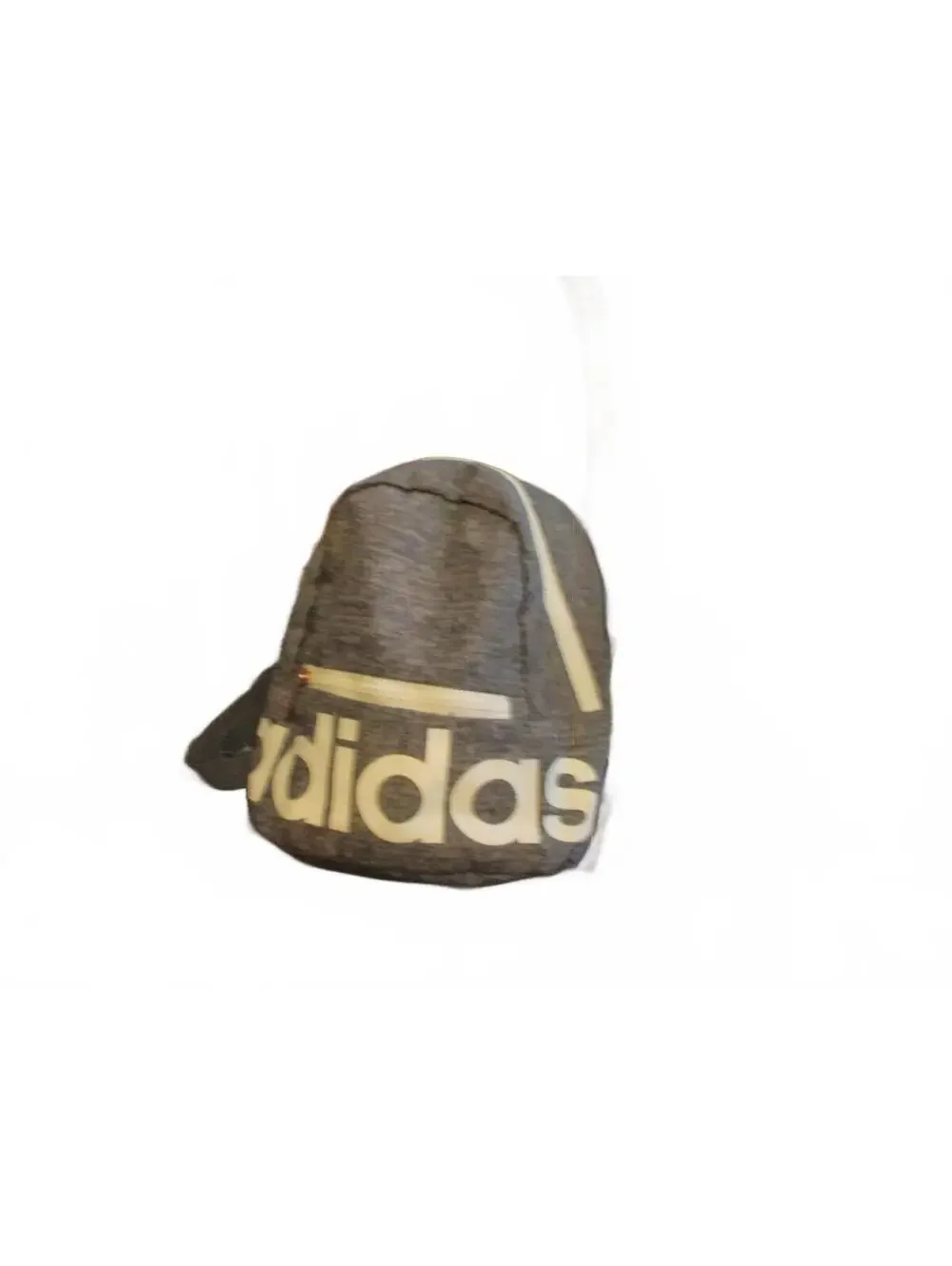 Adidas Linear Mini Backpack Heather Grey Jersey Onix Rose Gold Zip Travel Bag